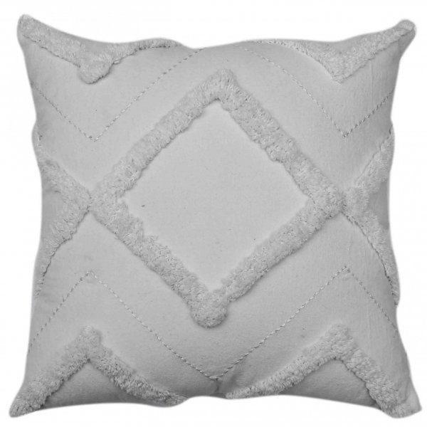 White Tufted Cushion